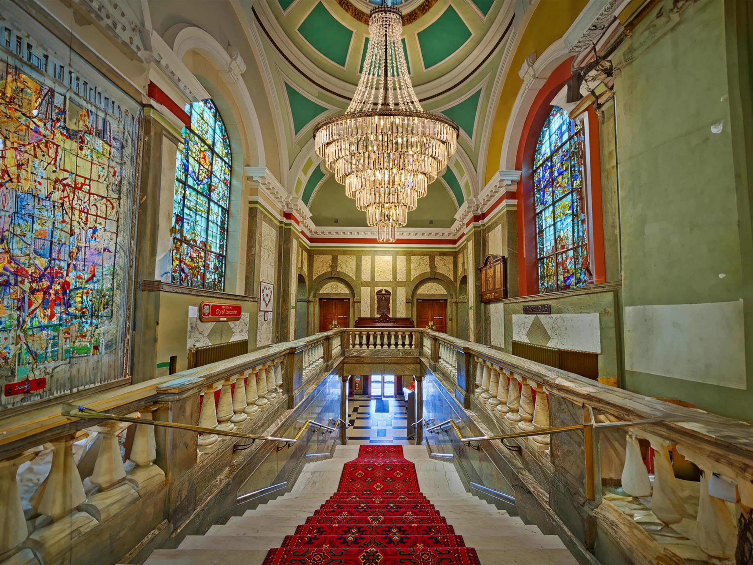 French Empire Crystal Chandelier Modern Farmhouse Chandelier Ceiling Light for Foyer Entryway High Ceiling, Vintage Antique Bronze Chandelier Light Fixture for Dining Living Room 34" W x 58" H