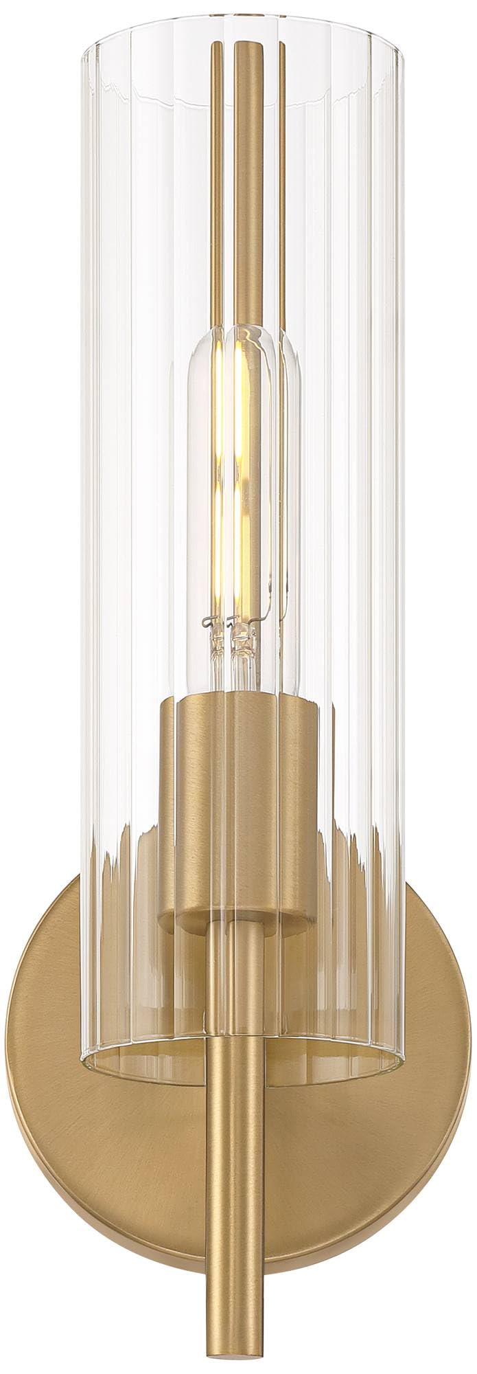 Brushed Champagne Wall Sconce Set of 2