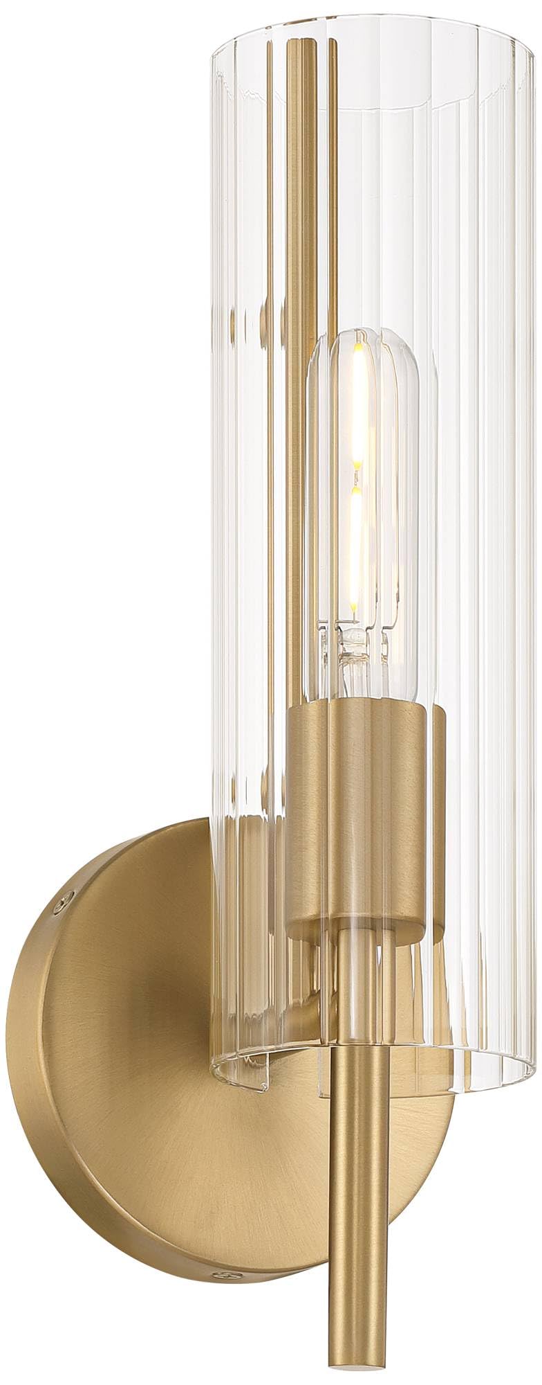 Brushed Champagne Wall Sconce Set of 2